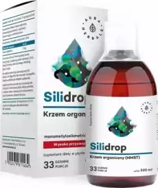 Krzem organiczny Silidrop MMST Silicium G5 w płynie 500 ml Aura Herbals Zdrowie i uroda Zdrowie Witaminy minerały suplementy diety