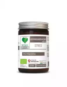 ASHWAGANDHA EKSTRAKT BIO 50 KAPSUŁEK 200 mg BE ORGANIC Zdrowie i uroda Zdrowie Witaminy minerały suplementy diety