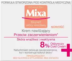 Mixa Przeciw zaczerwienieniom nawilżający krem przeciw zaczerwienieniom 50ml Zdrowie i uroda Kosmetyki i akcesoria Pielęgnacja twarzy Kremy do twarzy