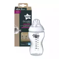 Tommee Tippee Closer To Nature butelka do karmienia ze smoczkiem silikonowym 3m 340ml Dla dziecka Akcesoria dla dzieci