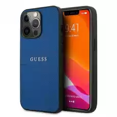 Guess GUHCP13LPSASBBL iPhone 13 Pro 13 61 niebieskiblue Saffiano Strap Telefony i akcesoria Akcesoria telefoniczne Etui