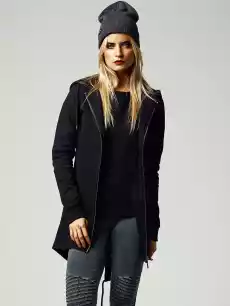 Damska Bluza Rozpinana Parka Urban Classics TB1075 Czarna Odzież obuwie dodatki Odzież damska Bluzy damskie