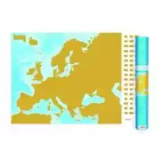 Mapa zdrapka Europa 19 000 000 Książki Literatura podróżnicza