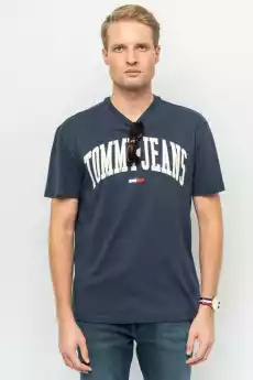 TSHIRT MĘSKI TOMMY JEANS XF0XF00878 GRANATOWY Odzież obuwie dodatki Odzież męska