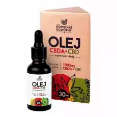 Kombinat Konopny Olej CBDA CBD 30 ml Zdrowie i uroda