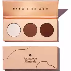 Annabelle Minerals paleta cieni do brwi Brow Like Wow 3x13g Zdrowie i uroda Kosmetyki i akcesoria Makijaż i demakijaż Makijaż oczu