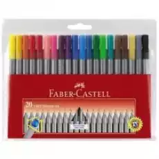 FaberCastell Cienkopisy Grip w etui 20 kolorów Dla dziecka Artykuły szkolne Kredki farby flamastry markery