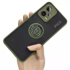 Etui Bizon Case Hybrid Ring do Xiaomi POCO X5 Redmi Note 12 5G jasnozielone Telefony i akcesoria Akcesoria telefoniczne