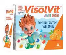 VISOLVIT Junior smak pomarańczowy x 10 saszetek Sport i rekreacja Odżywki i suplementy Witaminy i minerały