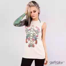 Tank Amplified Guns n Roses Skull Cross Odzież obuwie dodatki Odzież damska Tshirty i koszulki damskie