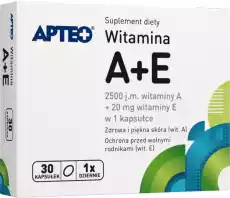 APTEO Witamina AE 750 µg20mg x 30 kapsułek Zdrowie i uroda Zdrowie Witaminy minerały suplementy diety