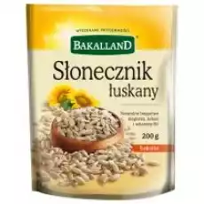 Bakalland Słonecznik łuskany 200 g Artykuły Spożywcze Pestki