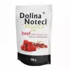 Dolina Noteci Premium Pure wołowina z ryżem karma mokra dla psów 500 g Dom i ogród Artykuły zoologiczne Psy