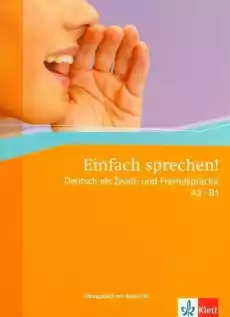 Einfach sprechen A2B1 CD LEKTORKLETT Książki Podręczniki w obcych językach Język niemiecki