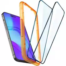 Szkło do etui Spigen GlastR Slim FC AM 2Pack do iPhone 14 Pro Max czarna ramka Telefony i akcesoria Akcesoria telefoniczne