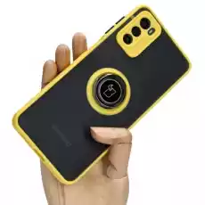 Etui Bizon Case Hybrid Ring do Motorola Moto G42 żółte Telefony i akcesoria Akcesoria telefoniczne Etui