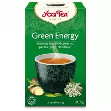 Herbatka Zielona Energia Bio 17x18g Yogi Tea Artykuły Spożywcze