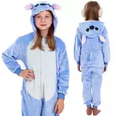 Piżama jednoczęściowa kigurumi dziecięcy kombinezon Stitch rozmiar 110120 cm Odzież obuwie dodatki Bielizna damska Pidżamy damskiekomplety do spania