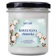 ŚWIECA SOJOWA BAWEŁNIANA CHMURKA 300 ml YOUR CANDLE Dom i ogród Wyposażenie wnętrz Świece i aromaterapia