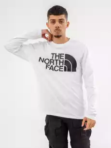 Koszulka Z Długim Rękawem The North Face Standard Biała Odzież obuwie dodatki Odzież męska Koszulki męskie