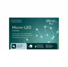 Lampki micro migające 180 led zewwew zimny biały 9m Gadżety Imprezowe Pozostałe