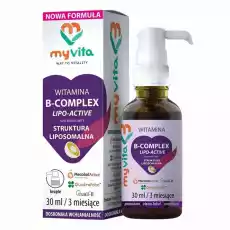 Witamina BComplex LipoActive Krople 30 ml MyVita Artykuły Spożywcze