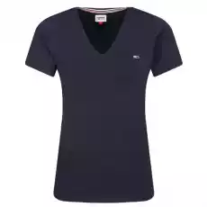 TSHIRT DAMSKI TOMMY JEANS GRANATOWY Odzież obuwie dodatki Odzież damska Tshirty i koszulki damskie