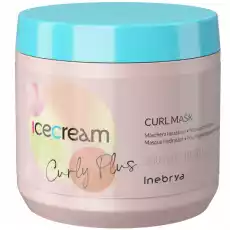 Inebrya Ice Cream Curly Plus maska do włosów kręconych 500ml Zdrowie i uroda Kosmetyki i akcesoria Pielęgnacja i stylizacja włosów Maski do włosów