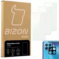 Szkło hartowane Bizon Glass Clear 3 szt obiektyw Oppo Reno 4 Lite Telefony i akcesoria Akcesoria telefoniczne Folie ochronne