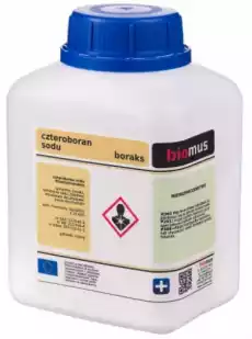 Czteroboran sodu dziesięciowodny Boraks Borax 250g BIOMUS Zdrowie i uroda