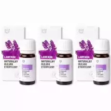 Zestaw 3 x Naturalny Olejek Eteryczny Lawendowy 10 ml Naturalne Aromaty Artykuły Spożywcze