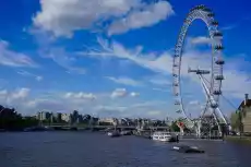 Fototapeta na ścianę London Eye w pogodny dzień FP 4635 Dom i ogród Wyposażenie wnętrz Dekoracja Obrazy Ramy Fototapety