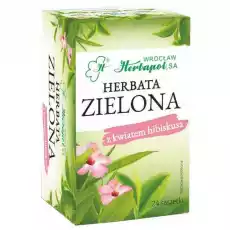 Herbata Zielona z Hibiskusem 48 g 24x 2 g Herbapol Wrocław Artykuły Spożywcze