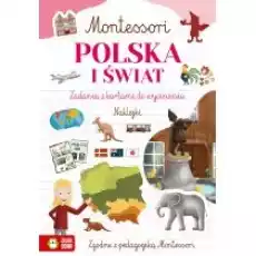 Polska i świat Zadania z kartami do wycinania Montessori Książki Dla dzieci