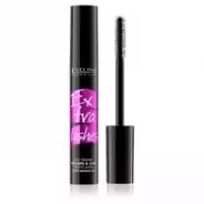 Eveline Cosmetics Extra Lashes Mascara pogrubiający tusz do rzęs Black 12 ml Zdrowie i uroda Kosmetyki i akcesoria Makijaż i demakijaż