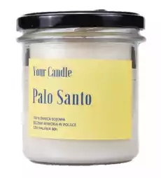 ŚWIECA SOJOWA PALO SANTO 300 ml YOUR CANDLE Dom i ogród Wyposażenie wnętrz Świece i aromaterapia