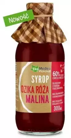 Syrop Dzika Róża Malina 300ml Artykuły Spożywcze Zioła