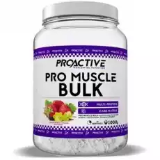 PROACTIVE PRO MUSCLE BULK PROSZEK 1000G Zdrowie i uroda Zdrowie Witaminy minerały suplementy diety