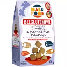 MALU FOOD Ciastka Kruche Lniane bglutenu 100 g Artykuły Spożywcze