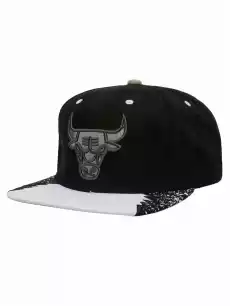 Czapka Snapback Chicago Bulls NBA Mitchell Ness Day 5 Czarna Biała Odzież obuwie dodatki Galanteria i dodatki Nakrycia głowy Czapki z daszkiem