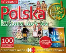 Puzzle 100 Polska kultura ludowa atlas Książki