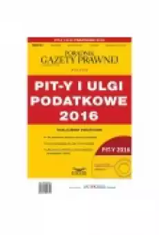 PitY I Ulgi Podatkowe 2016 Książki Biznes i Ekonomia