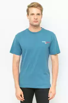 TSHIRT MĘSKI TOMMY JEANS DM0DM09401 NIEBIESKI Odzież obuwie dodatki Odzież męska