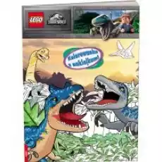 Lego Jurassic World Kolorowanka z naklejkami Książki Dla dzieci