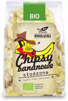 CHIPSY BANANOWE SŁODZONE BIO 150 g BIO PLANET Artykuły Spożywcze Czipsy i chrupki