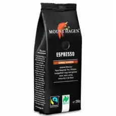 Kawa Ziarnista Espresso Fair Trade Bio 250 g Mount Hagen Artykuły Spożywcze