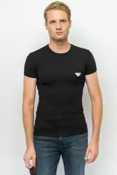 TSHIRT MĘSKI EMPORIO ARMANI 111035 3R512 CZARNY Odzież obuwie dodatki Odzież męska