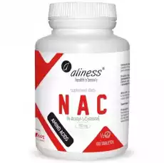 ALINESS NAC NACETYLLCYSTEINE 190MG 12 TAB 100 TABLETEK Zdrowie i uroda Zdrowie Witaminy minerały suplementy diety