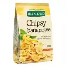 Bakalland Chipsy bananowe 250 g Artykuły Spożywcze Bakalie i suszone owoce