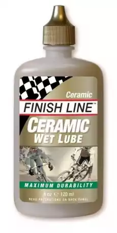 Olej Finish Line CERAMIC WET LUBE syntetyczny 120ml butelka plastikowa Sport i rekreacja Rowery i akcesoria Środki chemiczneolejesmary